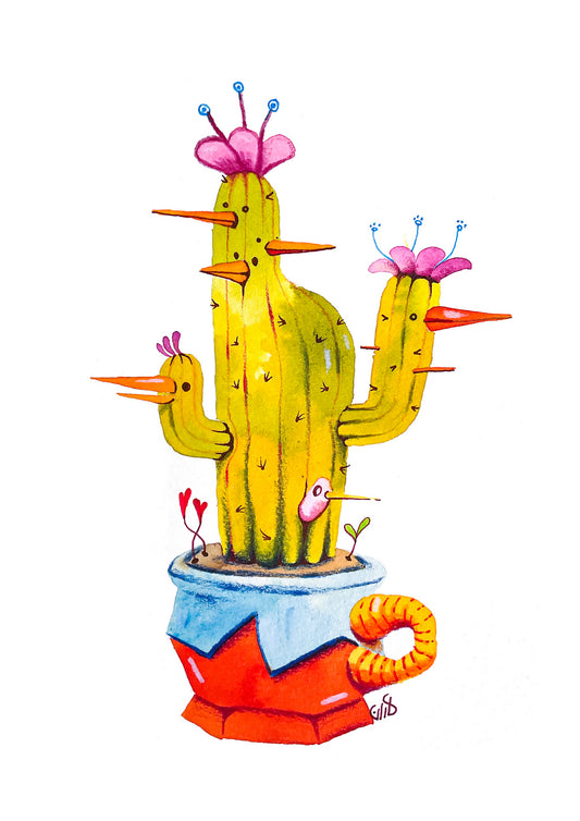 CactuBird Art Print