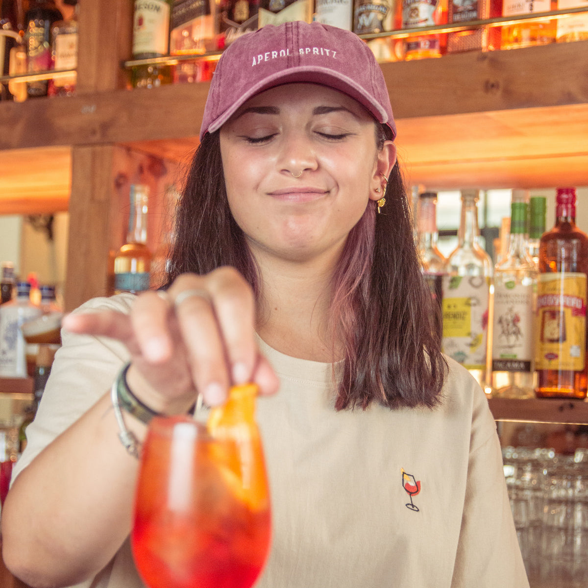 Aperol Spritz Dad Hat by Cocktail Critters