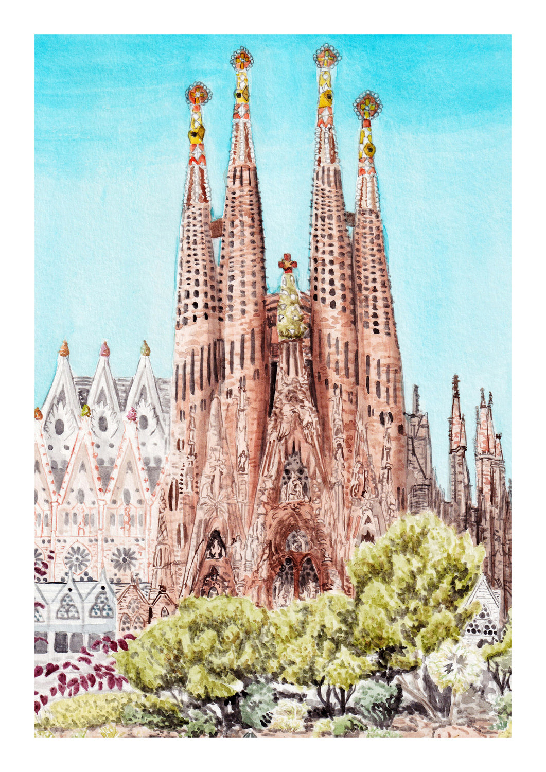 La Sagrada Familia Art Print