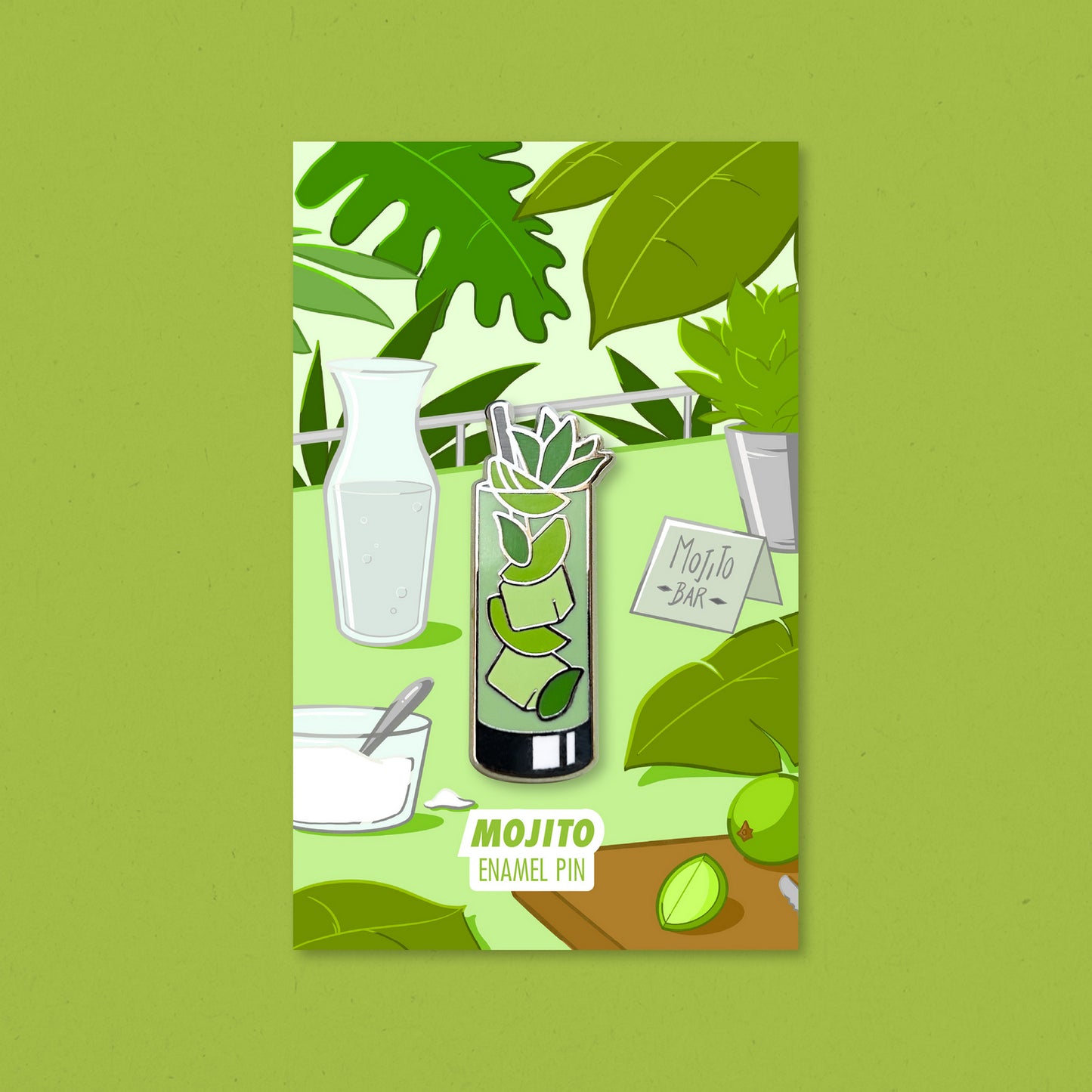 Mojito Cocktail Pin