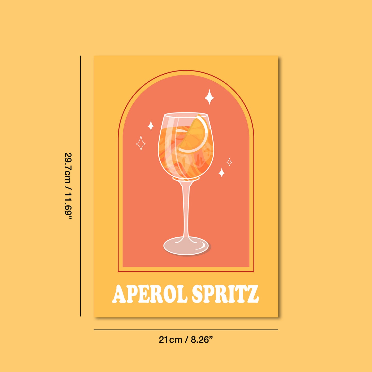 Aperol Spritz Cocktail Print