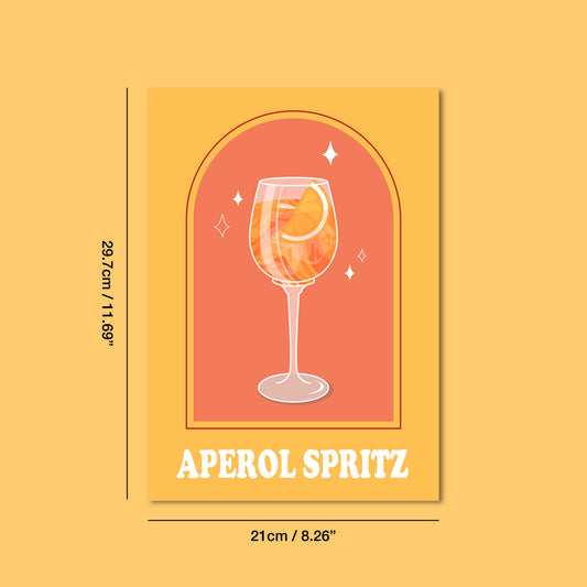 Aperol Spritz Cocktail Print