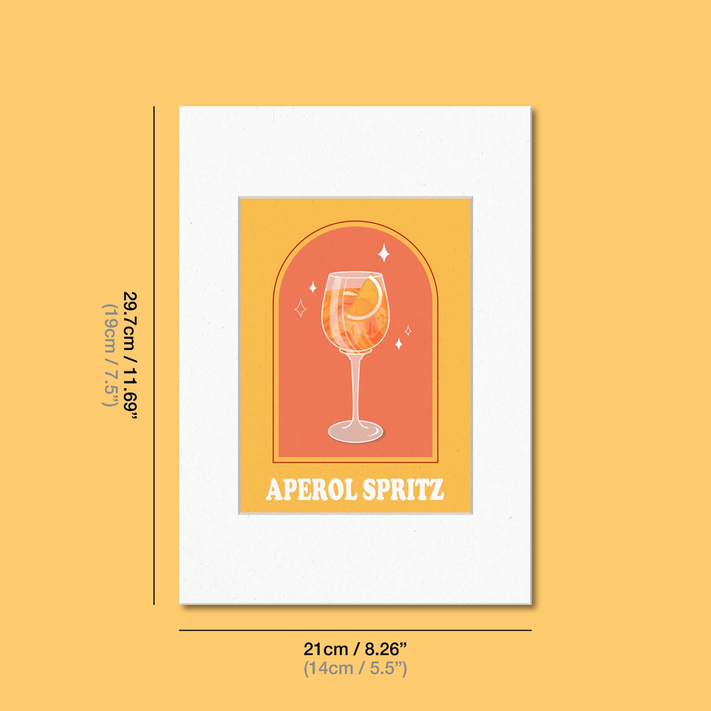 Aperol Spritz Cocktail Print