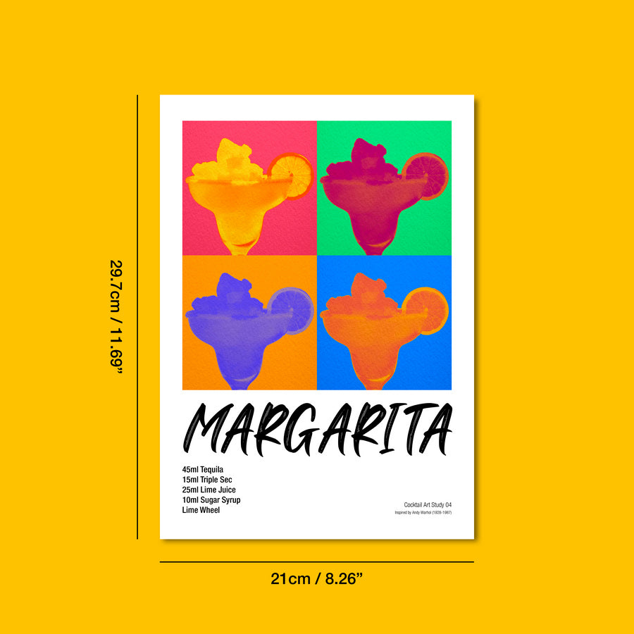 Margarita Cocktail Art Study Print