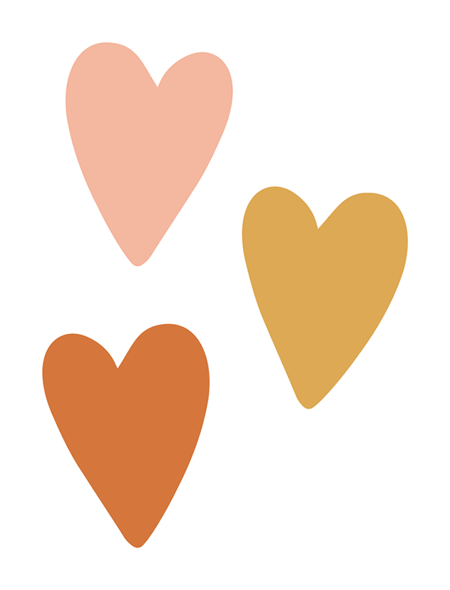 Boho Hearts Sticker