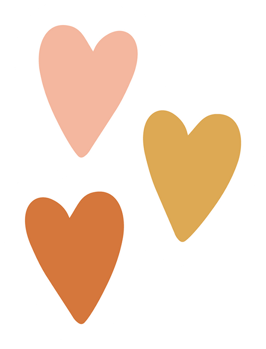 Boho Hearts Sticker