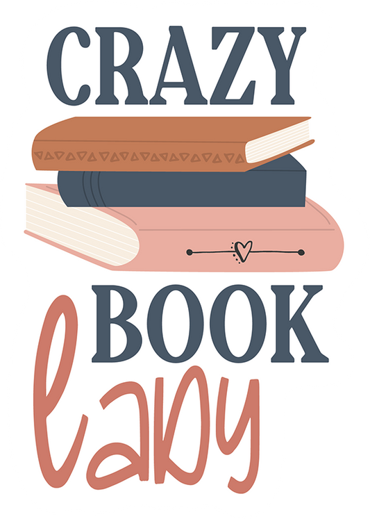 Crazy Book Lady Sticker