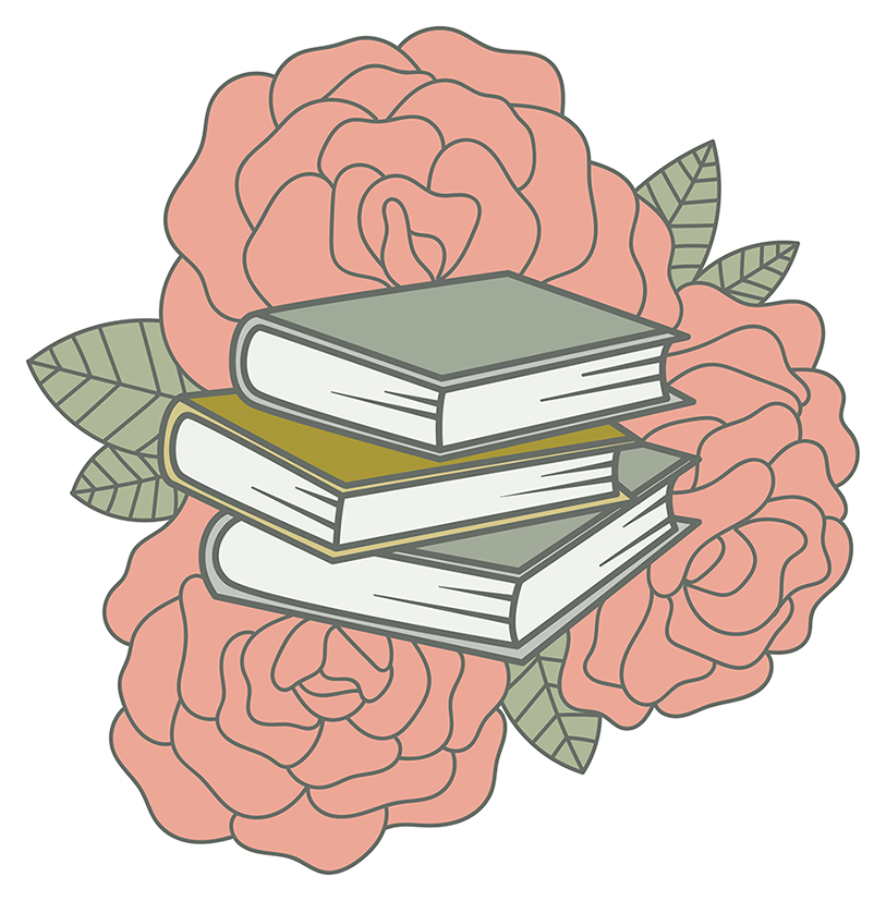 Books Flowers #1 Sticker