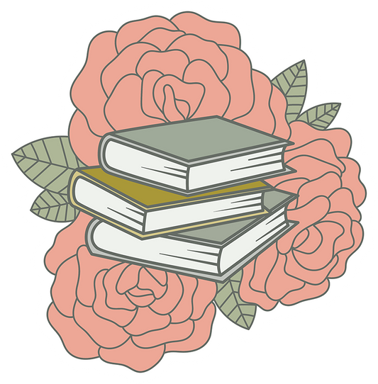 Books Flowers #1 Sticker