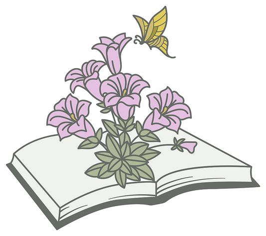 Books Flowers #2 Sticker