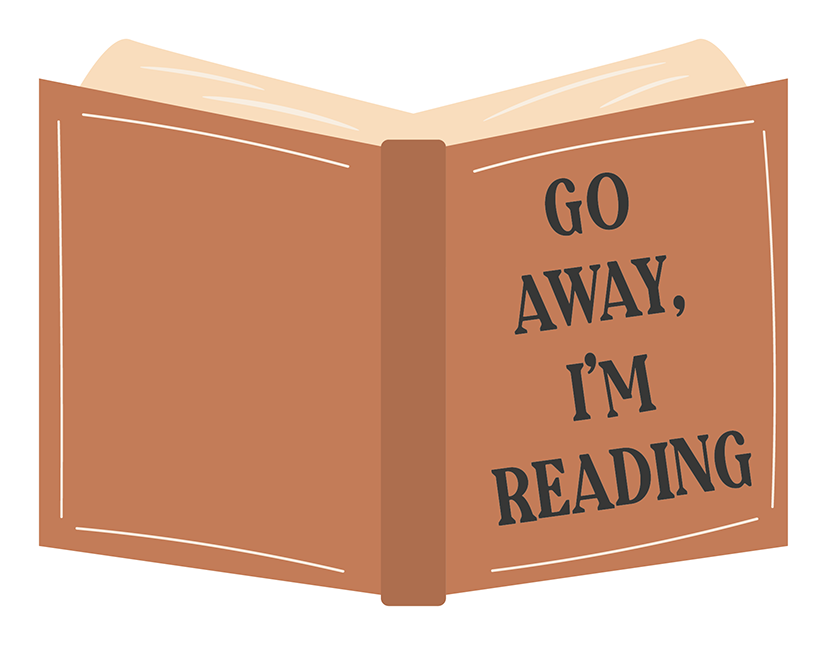 Go Away, I'm Reading Sticker