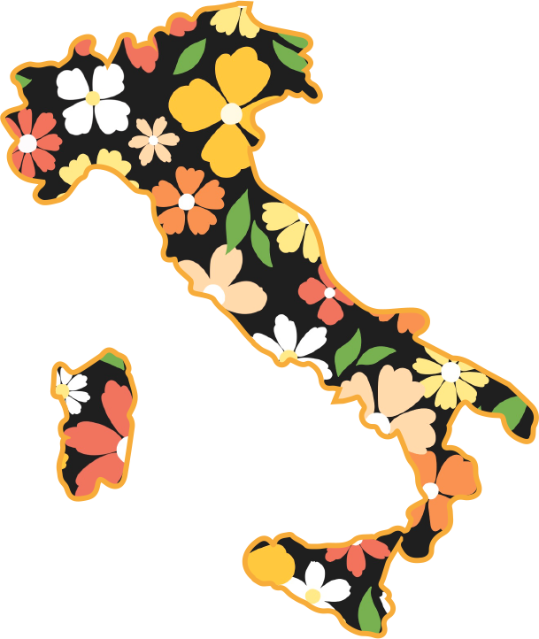 Italy (Black) Sticker