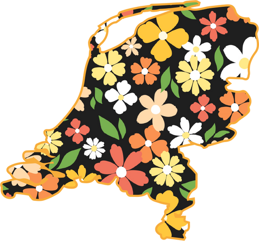 Netherlands (Black) Sticker