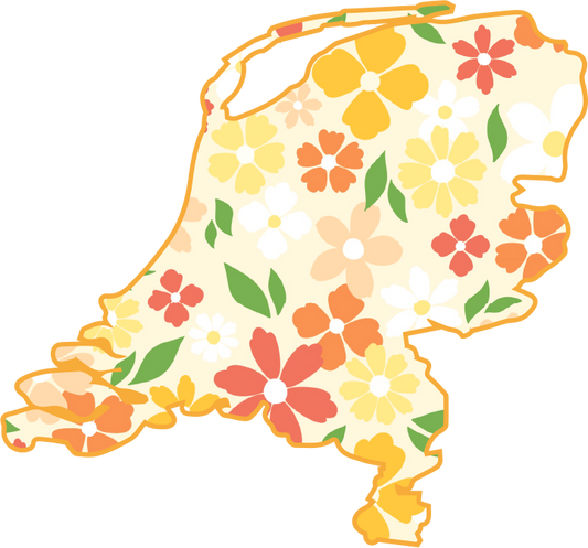 Netherlands (White) Sticker