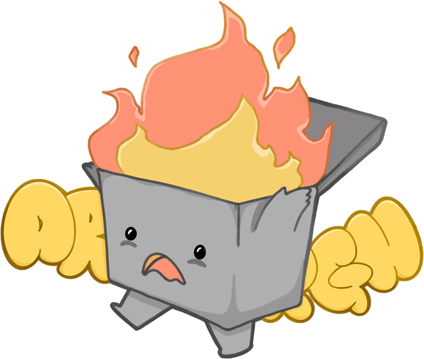 Dumpster Fire Sticker