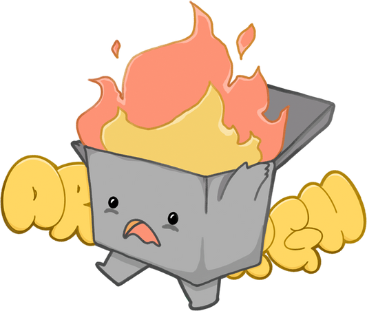 Dumpster Fire Sticker