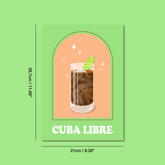 Cuba Libre Cocktail Print