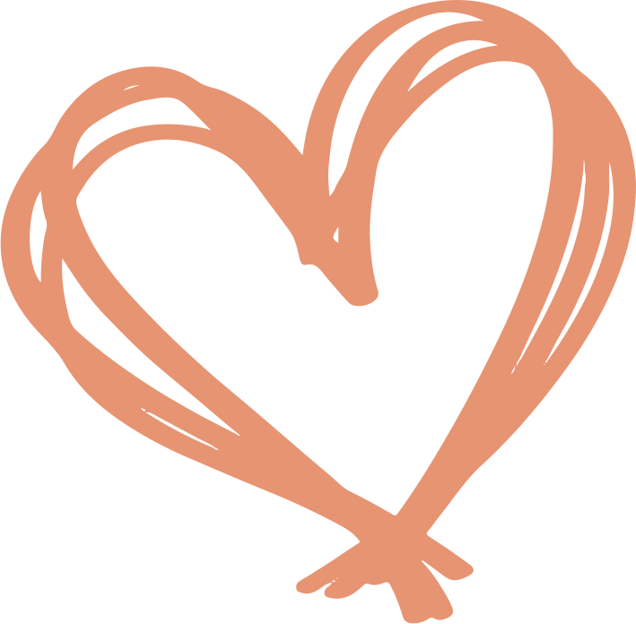 Heart (Orange) Sticker