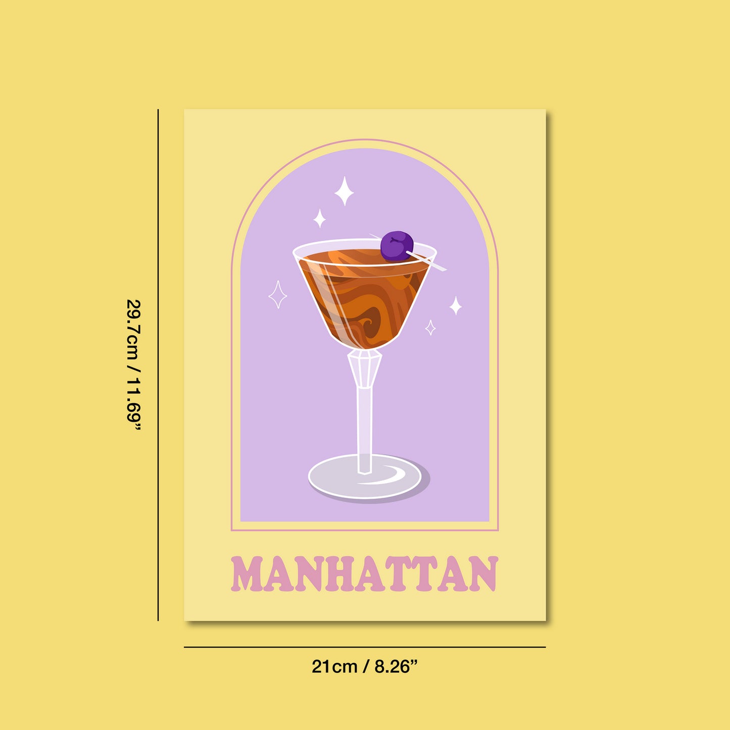 Manhattan Cocktail Print