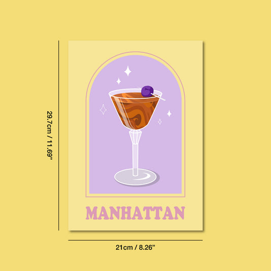 Manhattan Cocktail Print