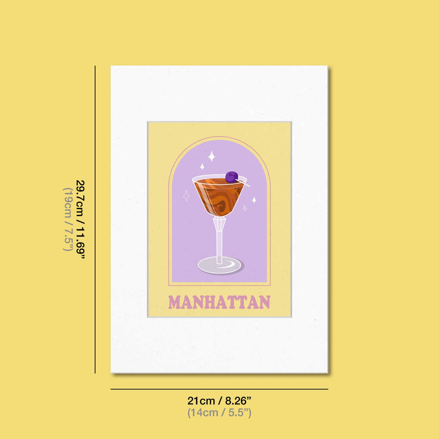 Manhattan Cocktail Print