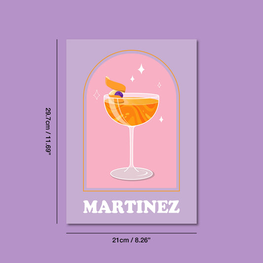 Martinez Cocktail Print