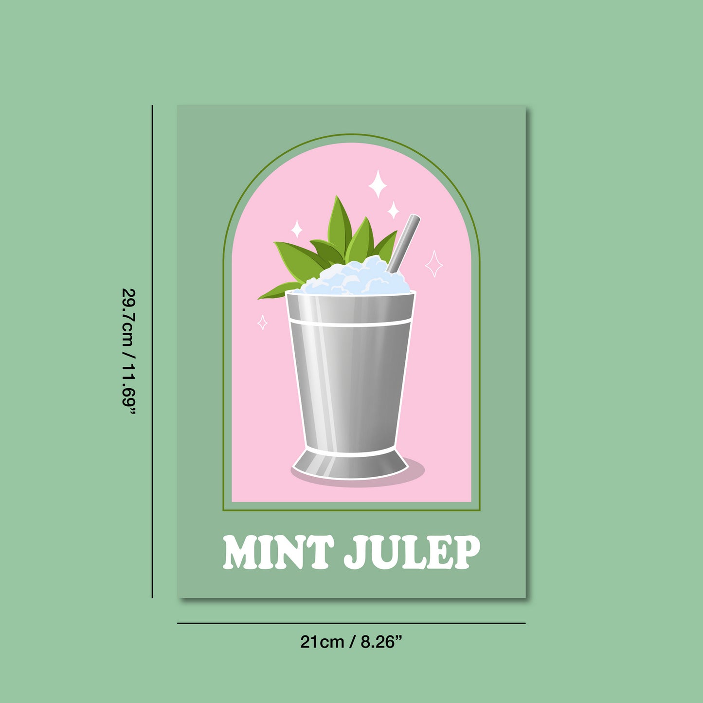 Mint Julep Cocktail Print