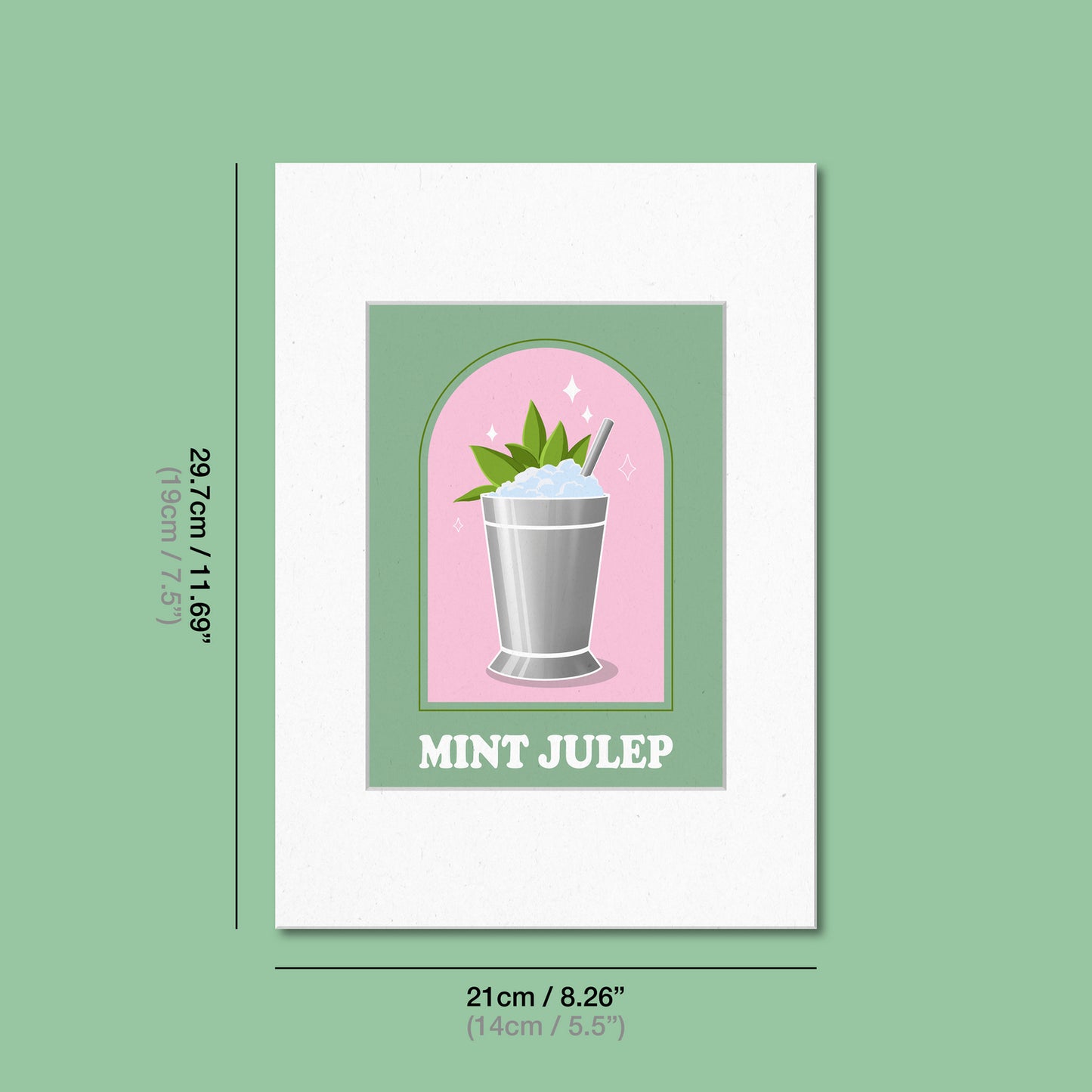 Mint Julep Cocktail Print