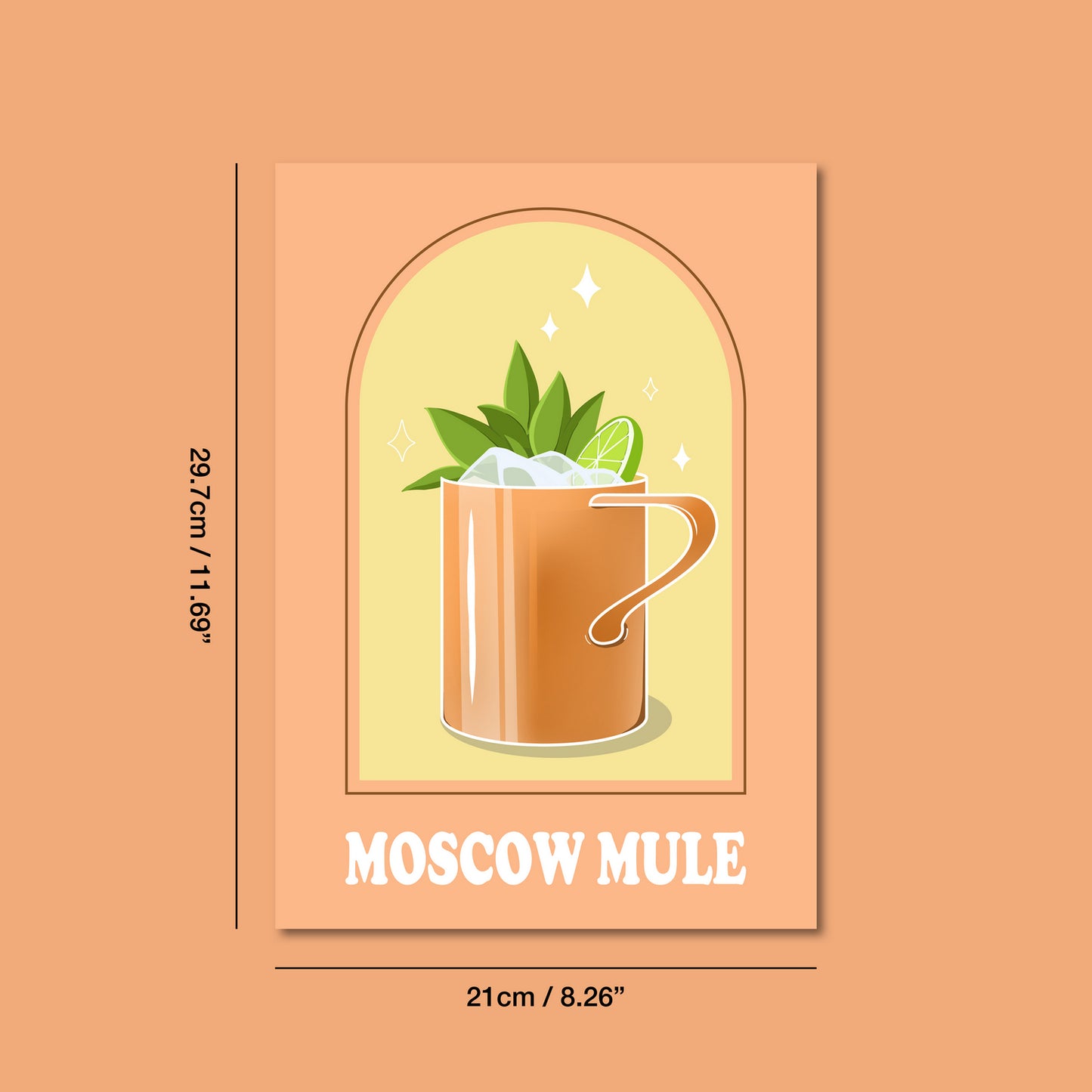 Moscow Mule Cocktail Print