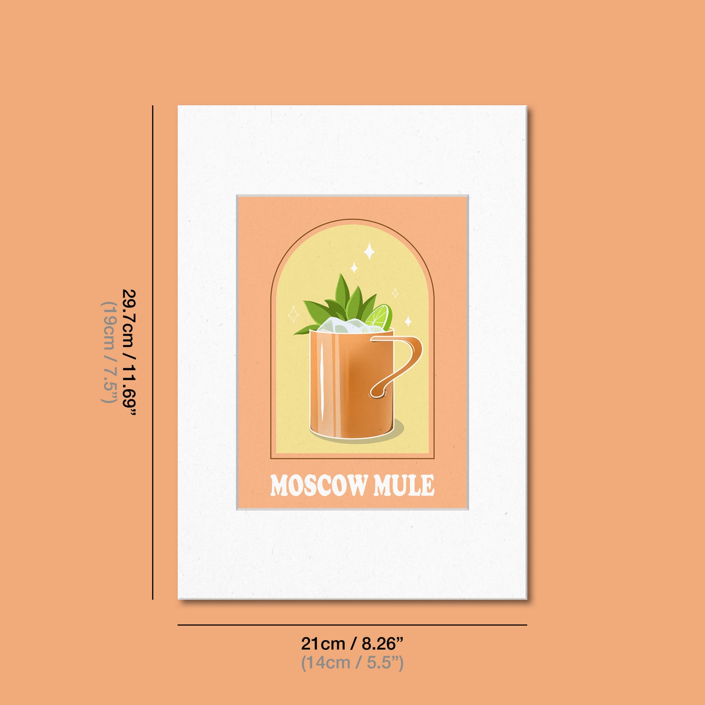 Moscow Mule Cocktail Print