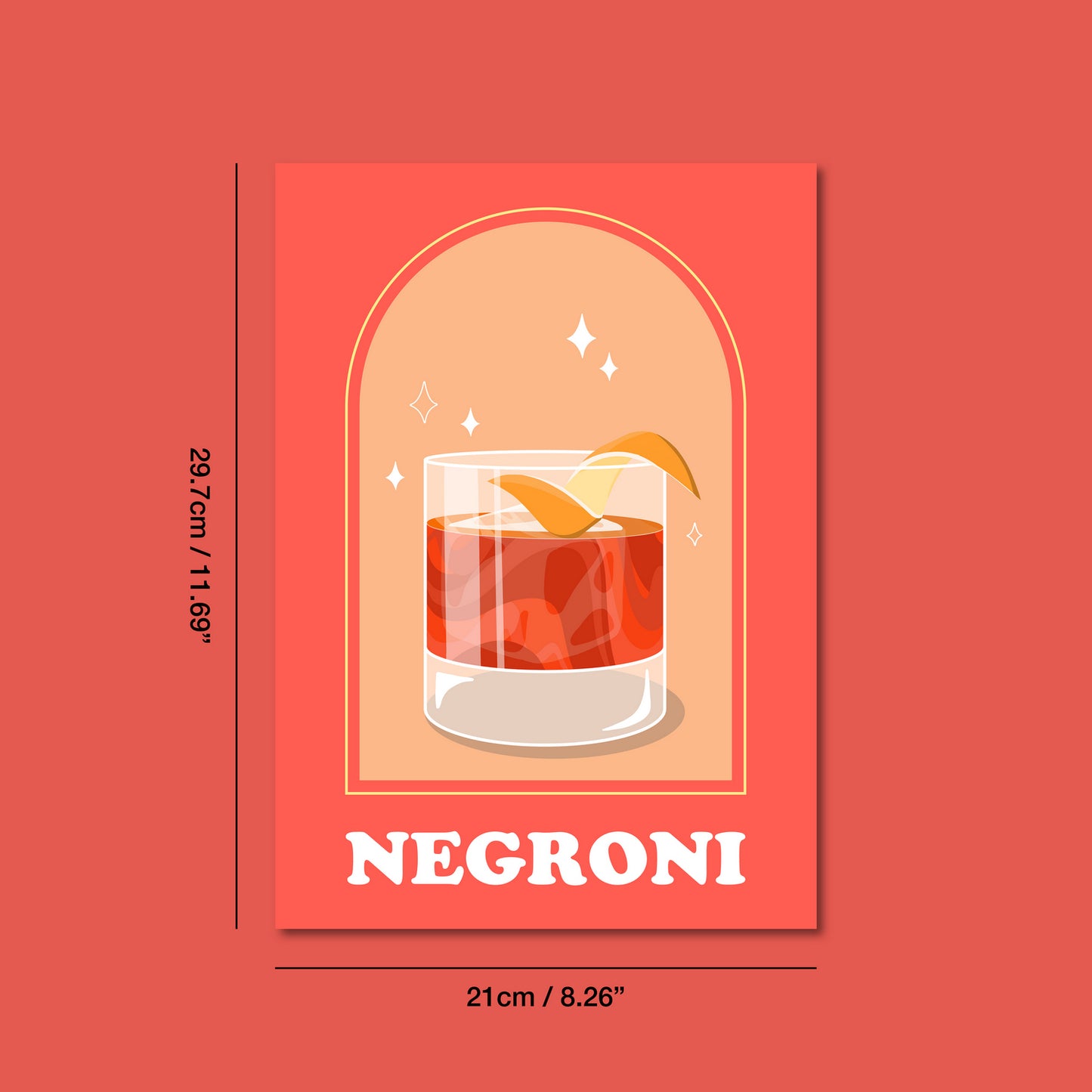 Negroni Cocktail Print