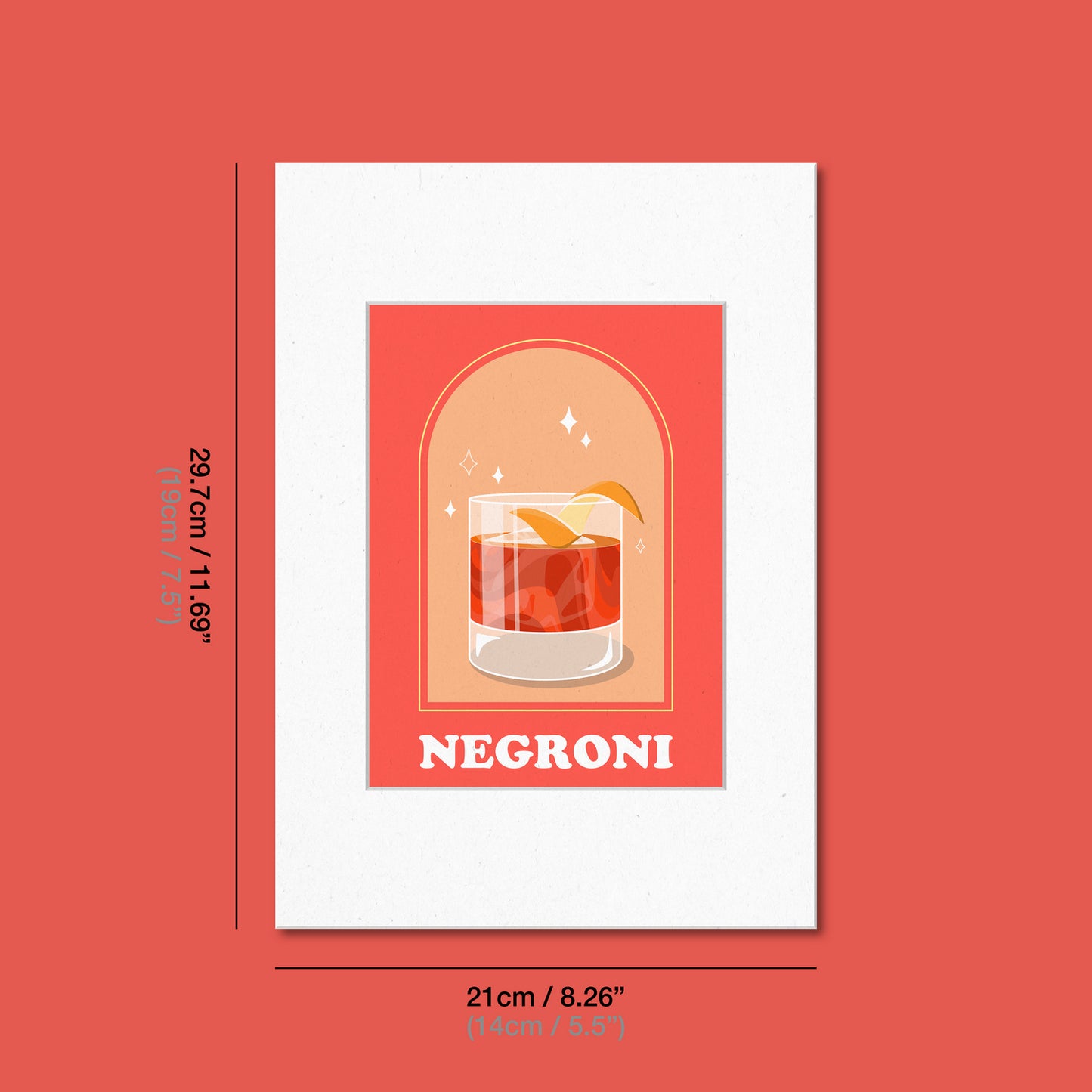 Negroni Cocktail Print