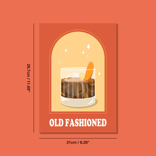 Old Fashioned Cocktail Print