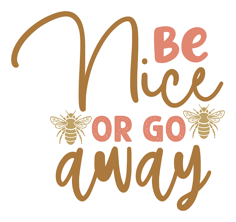 Be Nice Or Go Away Sticker