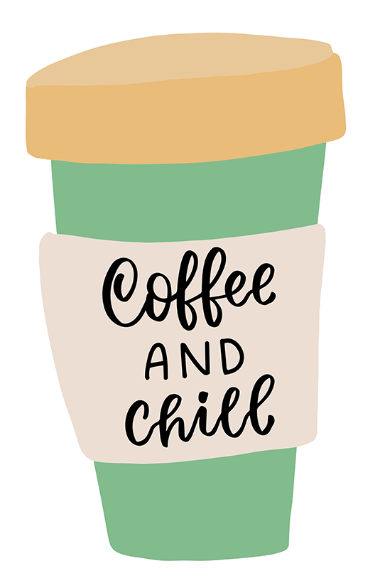 Coffee And Chill Sticker