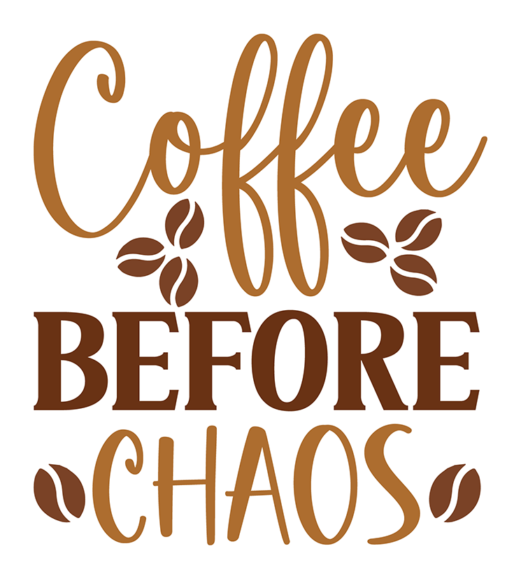 Coffee Before Chaos Sticker