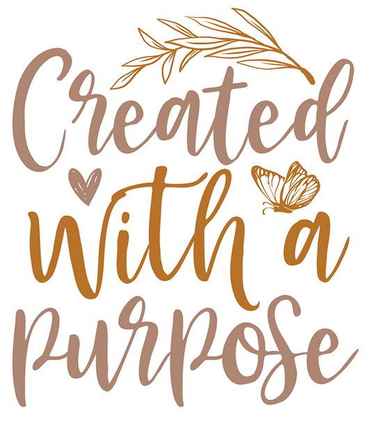 Created With A Purpose Sticker