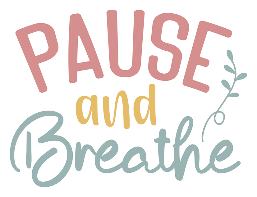 Pause And Breathe Sticker