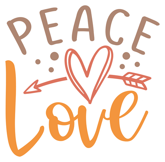 Peace And Love Sticker