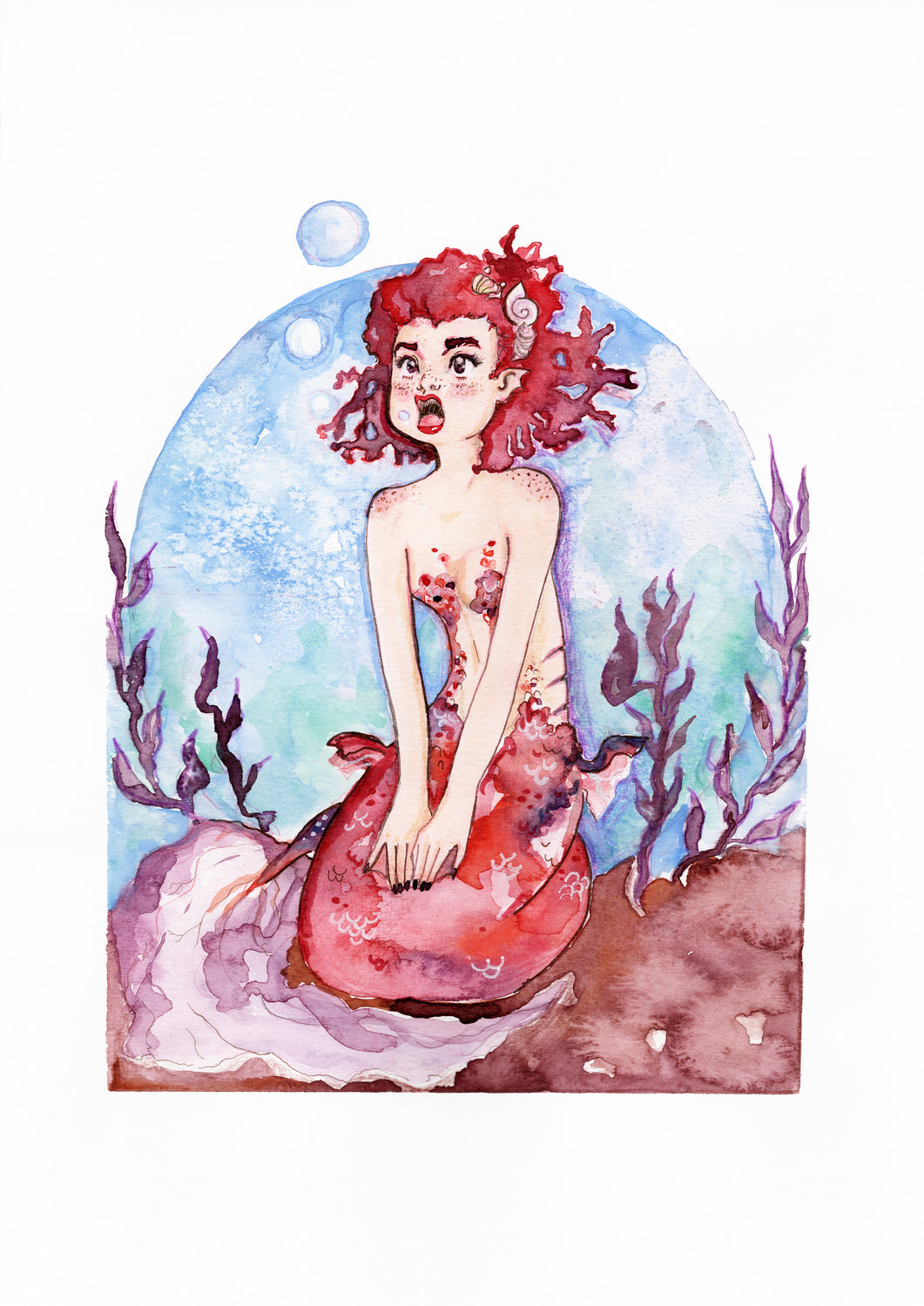 Teenage Sirena Art Print