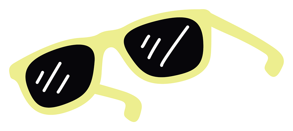 Glasses (Yellow) Sticker