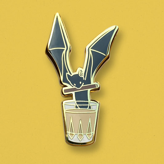 Bacardi Coquito Cocktail Enamel Pin by Cocktail Critters