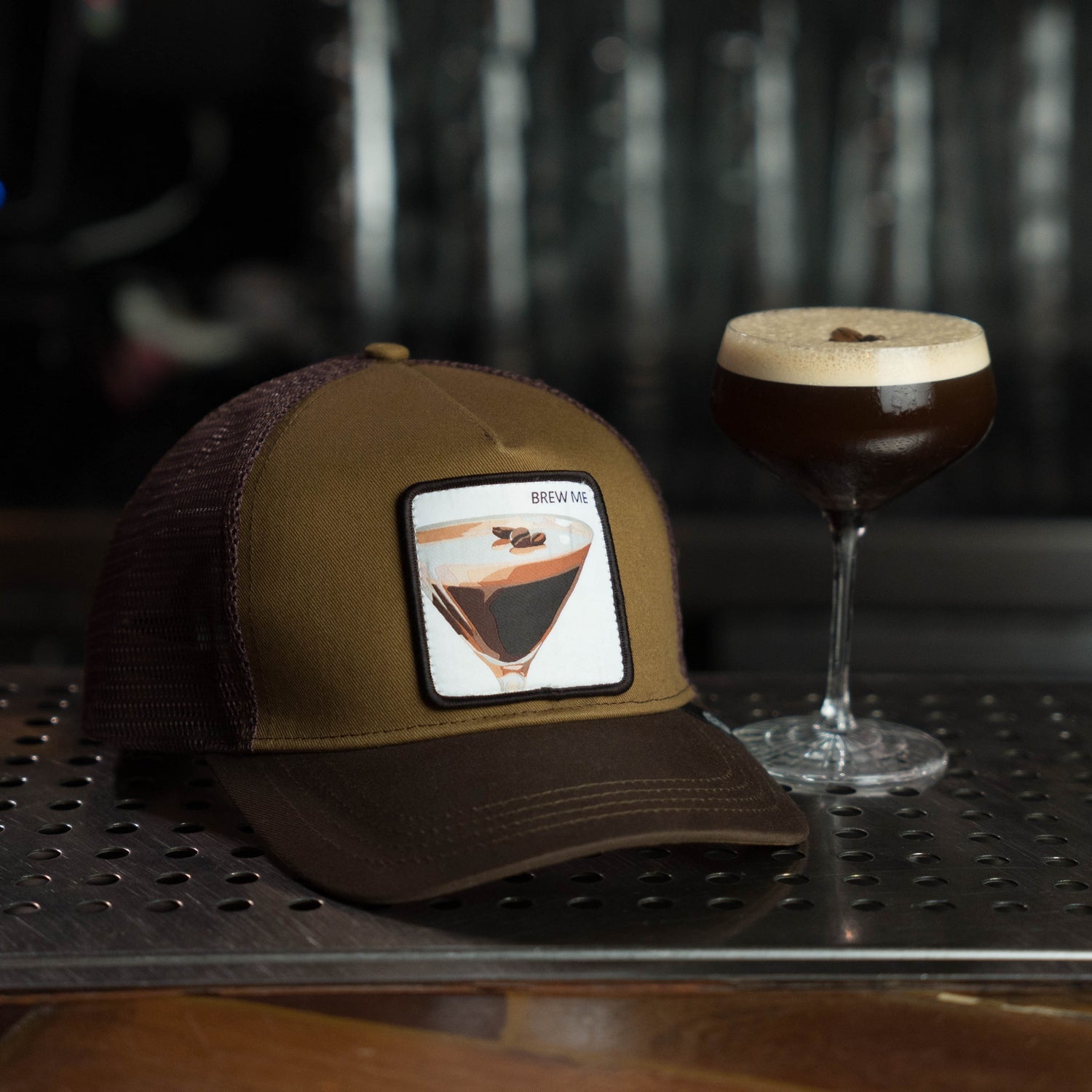 Brew Me Espresso Martini Hat by Broken Bartender