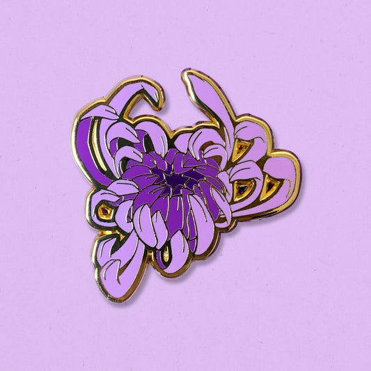 Japanese Chrysanthemum Pin