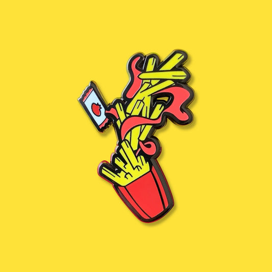 French Fries Food Frenzy Enamel Pin by Really Good Pins