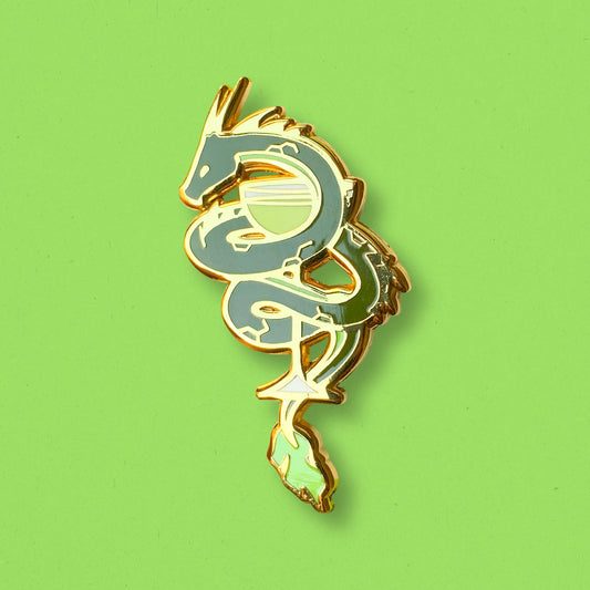 Dragon & Daiquiri Cocktail Hard Enamel Pin by Cocktail Critters