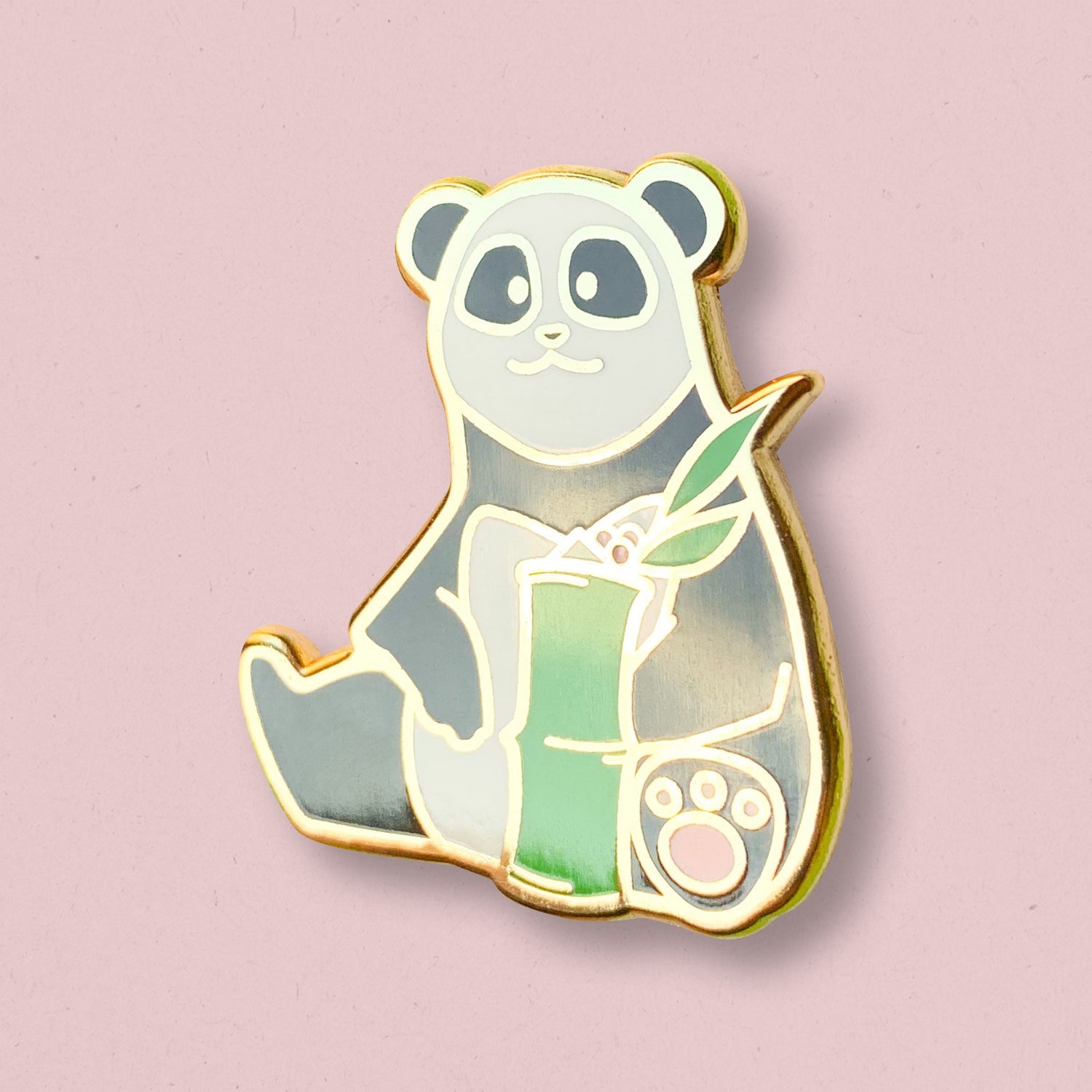 Panda & Bahama Mama Cocktail Hard Enamel Pin by Cocktail Critters