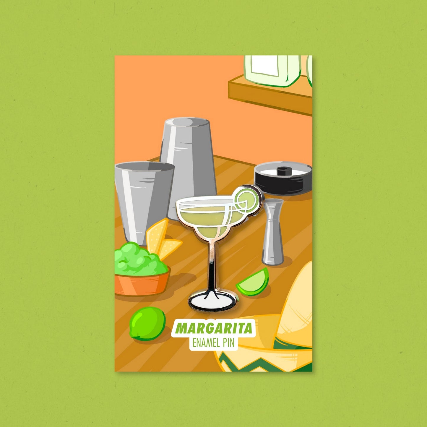 Margarita Cocktail Pin by Cocktail Critters