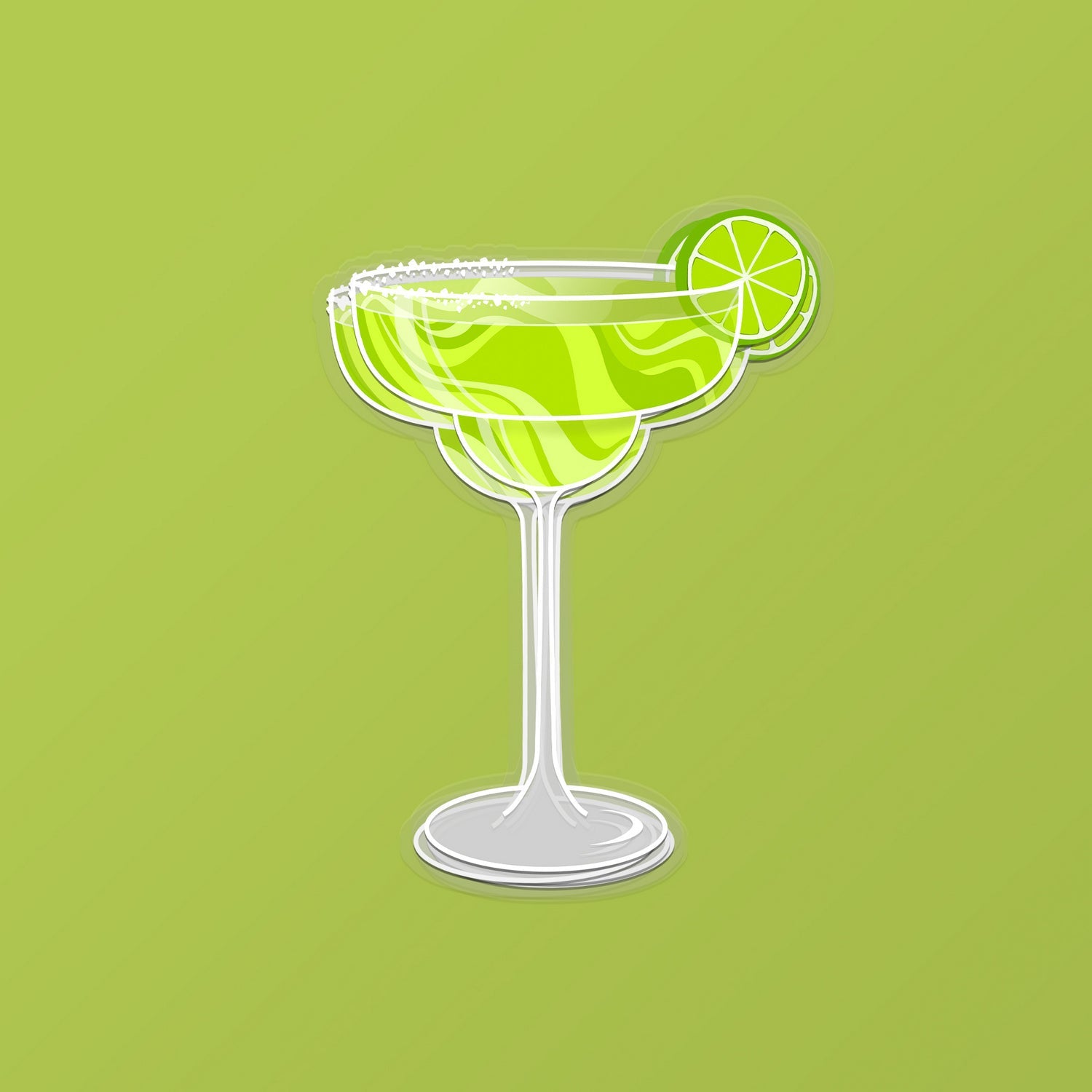 Margarita Cocktail Sticker by Cocktail Critters