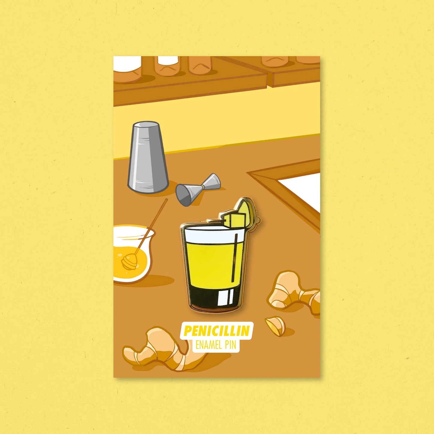 Penicillin Cocktail Pin